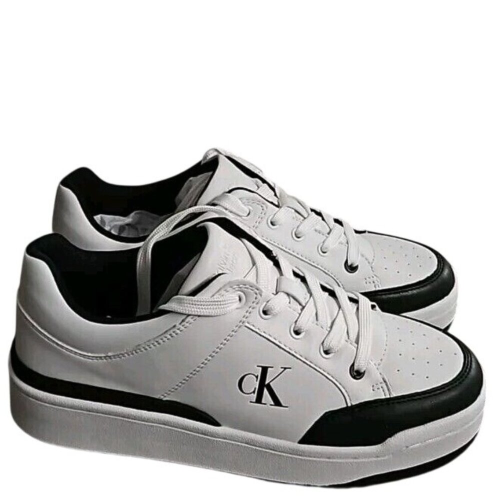 Calvin Klein Aubrie Sneaker Women's Classic Size 8 New White and Black